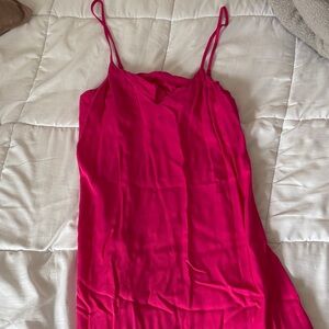 Divided Pink Slip Dress